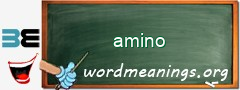 WordMeaning blackboard for amino